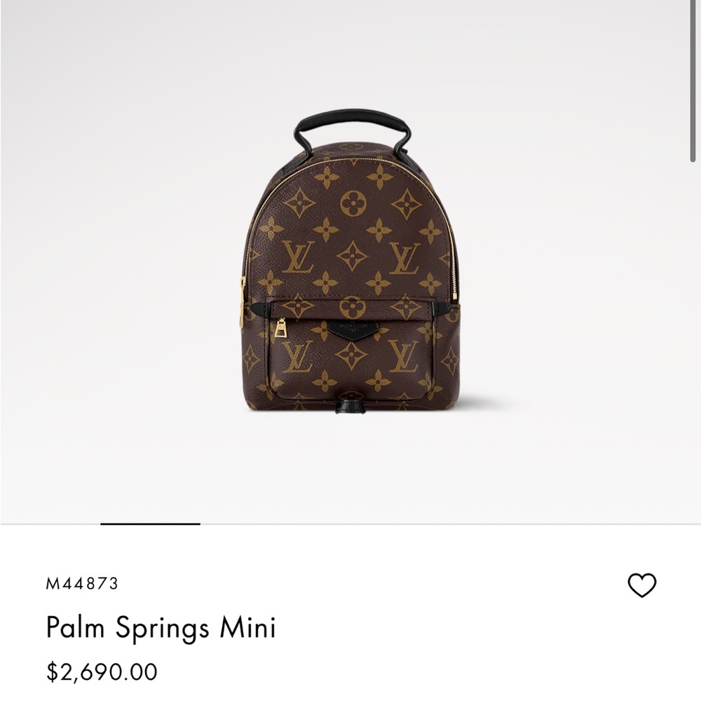 Louis Vuitton Monogram Mini Backpack in Brown and Gold